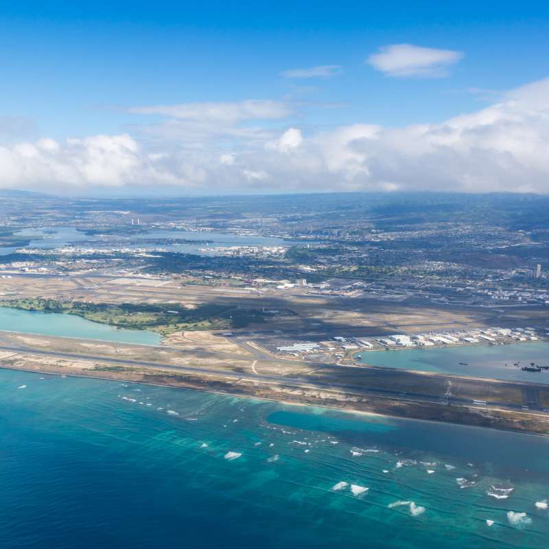 Aerial airport photo of Honolulu HNL