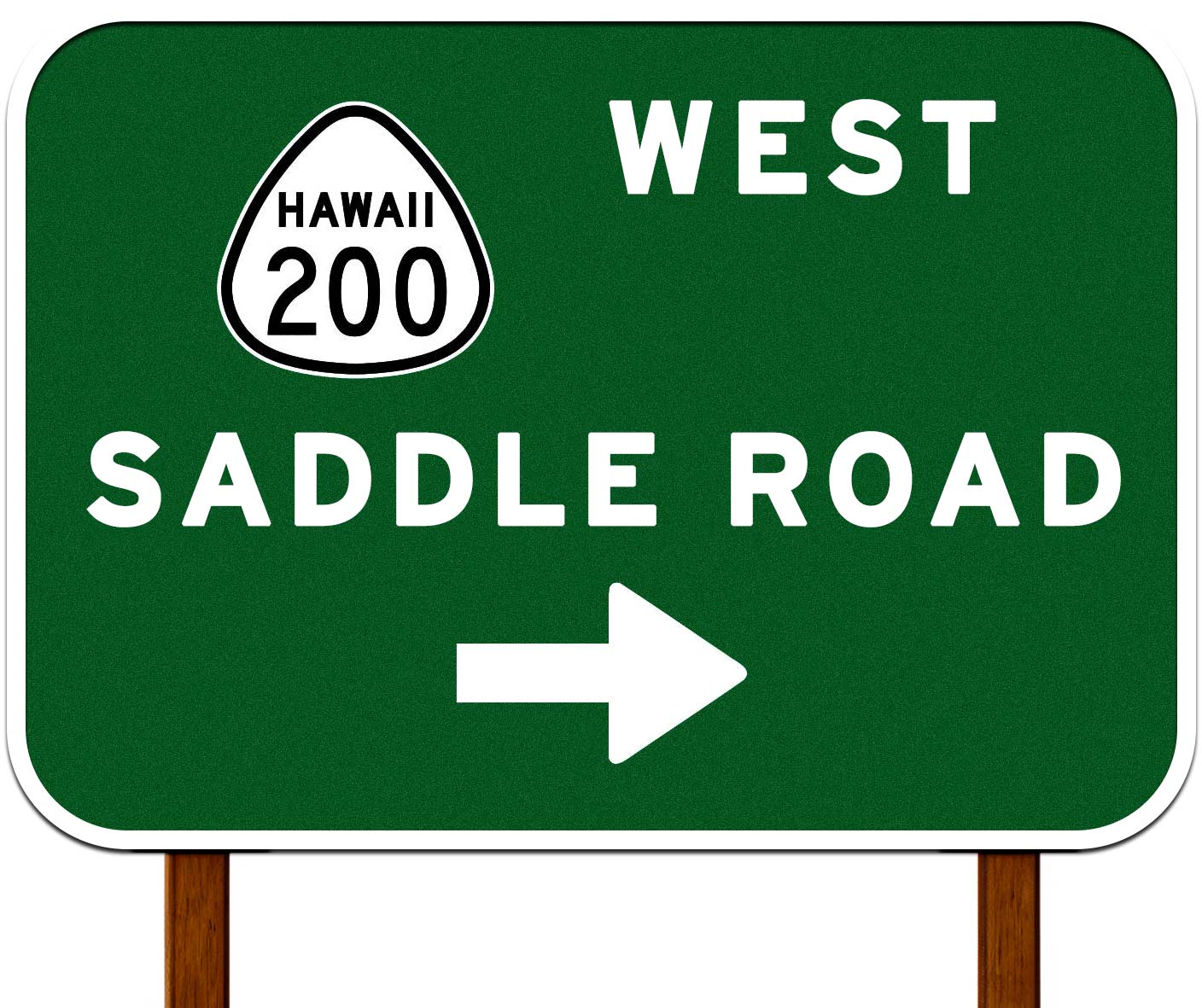 Saddle Rd sign
